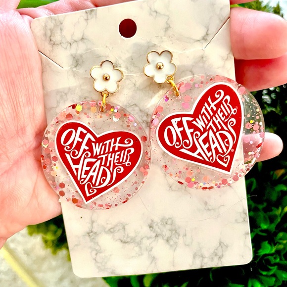 Off With Their Heads Acrylic Earrings - Picture 3 of 6